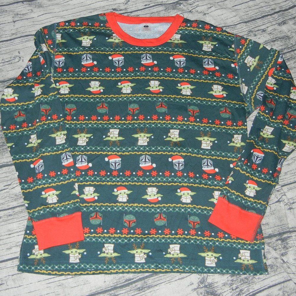 Nwot Hanna Andersson Star Wars Grogu Pajama Mens Shirt Xxl